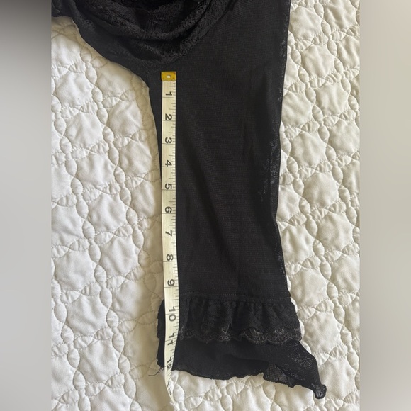 Rods Fairy Goth Renaissance Sheer Lace Long Sleeve Black Cardigan Size Medium - Picture 12 of 13